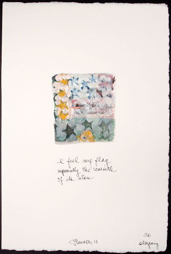 I feel my flag especially the warmth of its stars